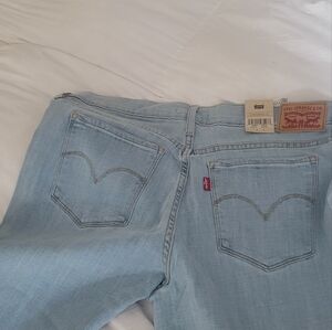 Levi's Women's Sky Blue Boyfriend Jeans